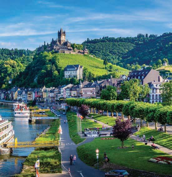 MAGICAL RHINE AND MOSELLE 10 DAYS 22 MEALS FROM $ 3399 CULTURAL EXPERIENCES Set out on a 7-night cruise along the Rhine. Discover the lovely town of Cochem on a guided tour.