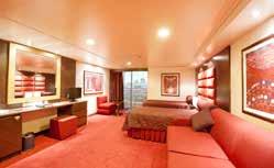 41 Cabins for guests with disabilities or reduced mobility facilities for guests with disabilities or reduced mobility Cabin door width Bathroom door width 88,5 cm (81,5 cm YC1 Deluxe Suite)