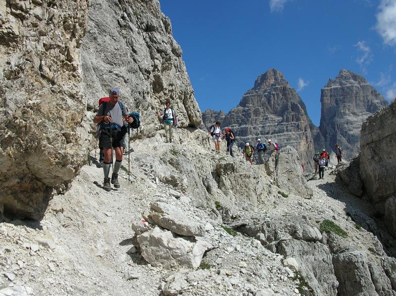 front of «Tre Cime di Lavaredo» - Locatelli Refuge Farewell Party Dinner and overnight stay Day 7 Saturday, July 25th 7:30