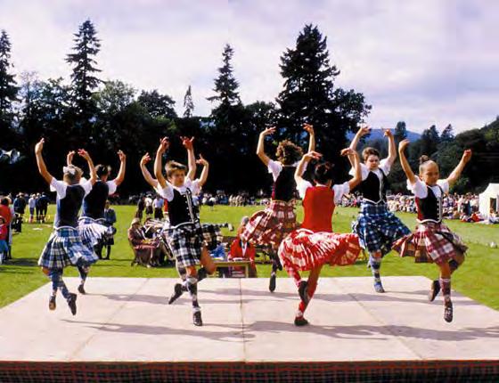 between the top pipe bands from all over the world and other events such as drum major competition, highland dancing, heavy