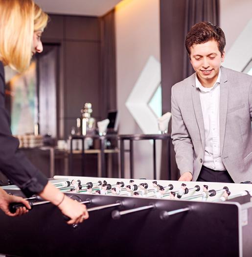 Enjoy fun, interactive activities during your meeting breaks and challenge your colleagues to a game of table football or try out one of the typical Dutch games. Atrium Foyer - - - - - - 80 97 21.