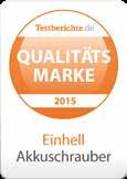 Nagrada je dokaz za vrhunski asortiman Einhell proizvoda i za izvrsnu kvalitetu proizvoda koju ova kompanija nudi. testberichte.