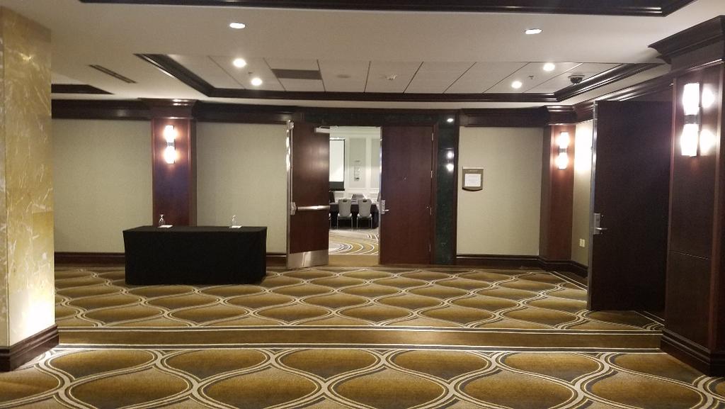 Following is a view of the Crockett room (as seen from the Pre-function area) where the main conference will be held until Friday afternoon.