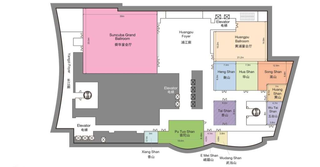 EVENT SPACE Floor Plan of 3rd