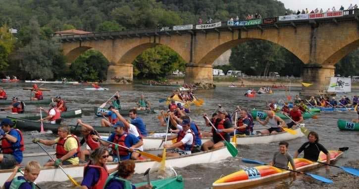 .. «The canoes summer highway» (source: L echo de la Dordogne,