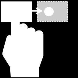 Geste, ki jih uporabljamo tudi v programu Večuporabniški Slikar: Dotik (ang. Tap) pri dotiku objekta je akcija enaka kliku z miško.