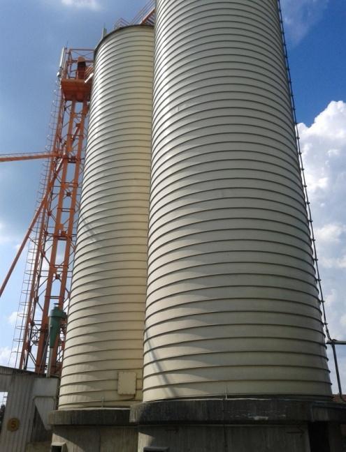 ) Očišćena pšenica se potom skladišti u silosima kapaciteta 250 tona te 500 tona. Slika 10.