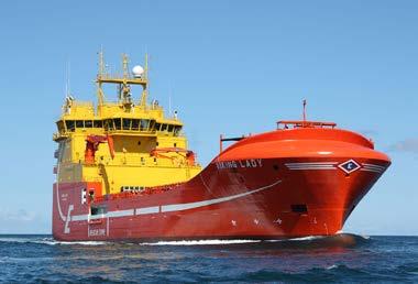 Photo: Eidesvik Viking Lady Delivered in 2009, this offshore vessel runs on liquefied natural gas (LNG) and is potentially the world s most environmentally friendly ship.