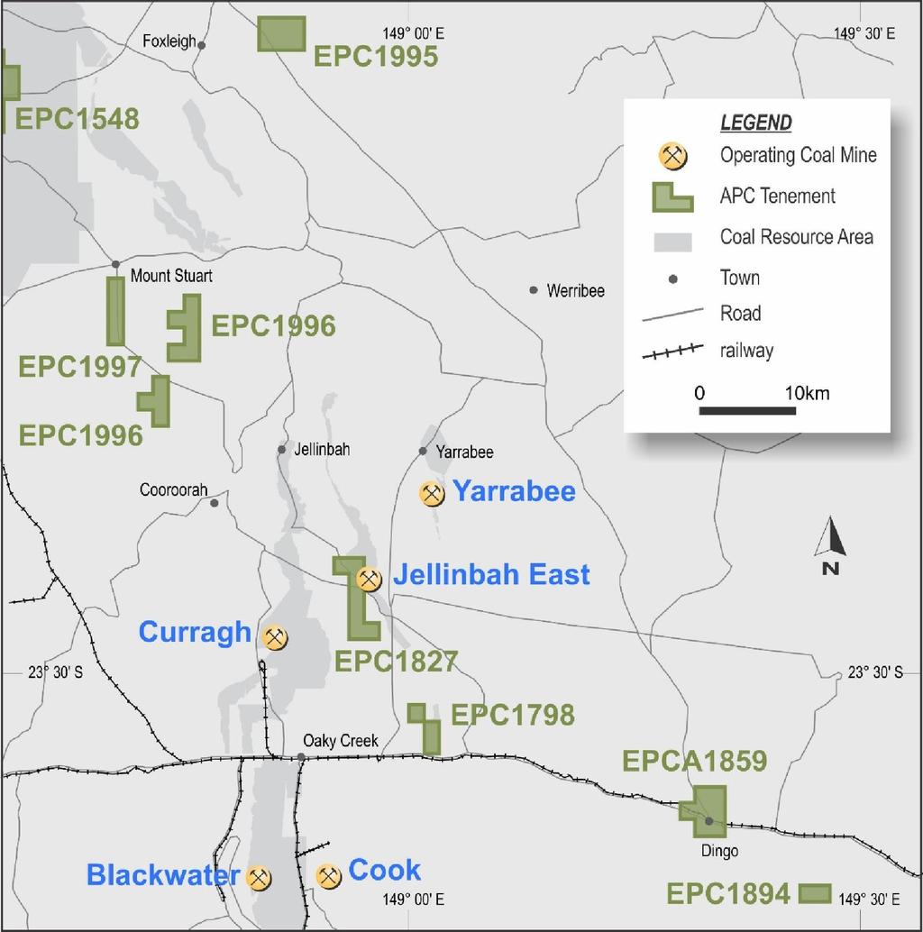 Coal Exploration Blackwater Projects (AQC 100% owned) Cooroorah (EPC 1827) Resource upgrade announced 11 February 2013 Infill drilling program to elevate