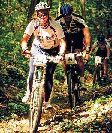 MTB tracks on Fruška gora For those eager to try physically and technically highly demanding rides, the track of Big Fruška gora MTB marathon, 78 km long including total ascent of 2,550 m, is the