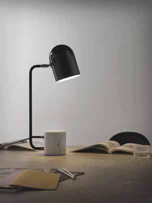Luca Table Lamp Finish: Marble with Black Chrome Metal