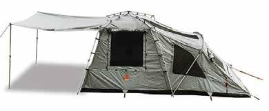 Floor: 210D Rip-Stop Polyoxford PU2000mm Frame: Exclusive Corrosion Resistant Aluminium 7 HIGH SPEED 26 Weight: 19 Packed Size: 122cm (l) x 31cm (w) x 31cm (h) Set Up Size (tent only): 250cm (l) x