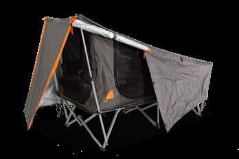 x 27cm (h) Set Up Size: 200cm (l) x 80cm (w) x 145cm (h) 1 EASY 16 Tent: Rip-Stop Polyester Frame: Heavy Duty Steel Fly Screens: Superfine Insect Mesh