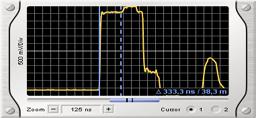diagnostika a simulace 1 5 5 merací bod: merací bod: 5, ns,5 ns Obr. 7. Výsledky merania pri chýbajúcom ukončení zbernice alebo zápornej úrovne signálu (obr. 8).