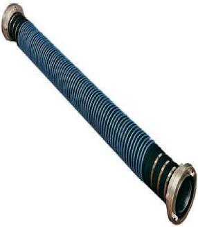 27 Sesalne cevi Sesalne cevi običajno izdelajo iz gume, ki ima vpleten ali tkan tekstilni vložek ter jekleno spiralo, ki jo prikazuje slika 14. Zunanjost cevi je rebrasta in zaščitena z ovito vrvjo.