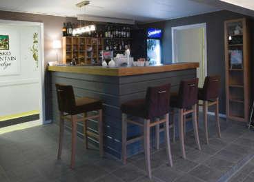 meeting guests around the bar or in the wonderful lounge