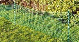Edge fitted with fixing eyelets at 300mm intervals for easy attachment to existing netting Perimeter Net and Post Kit Ideal cricket square perimeter protection or ball stop kit for hedgerows Heavy