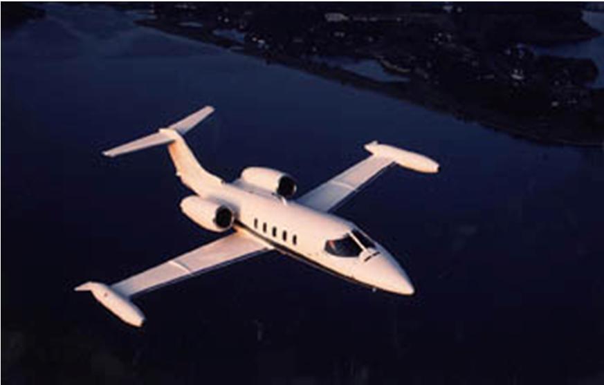 ft The Bombardier Learjet 35 is a larger,