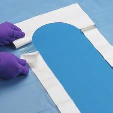 Tinted adhesive liner allows for easy identification and removal.