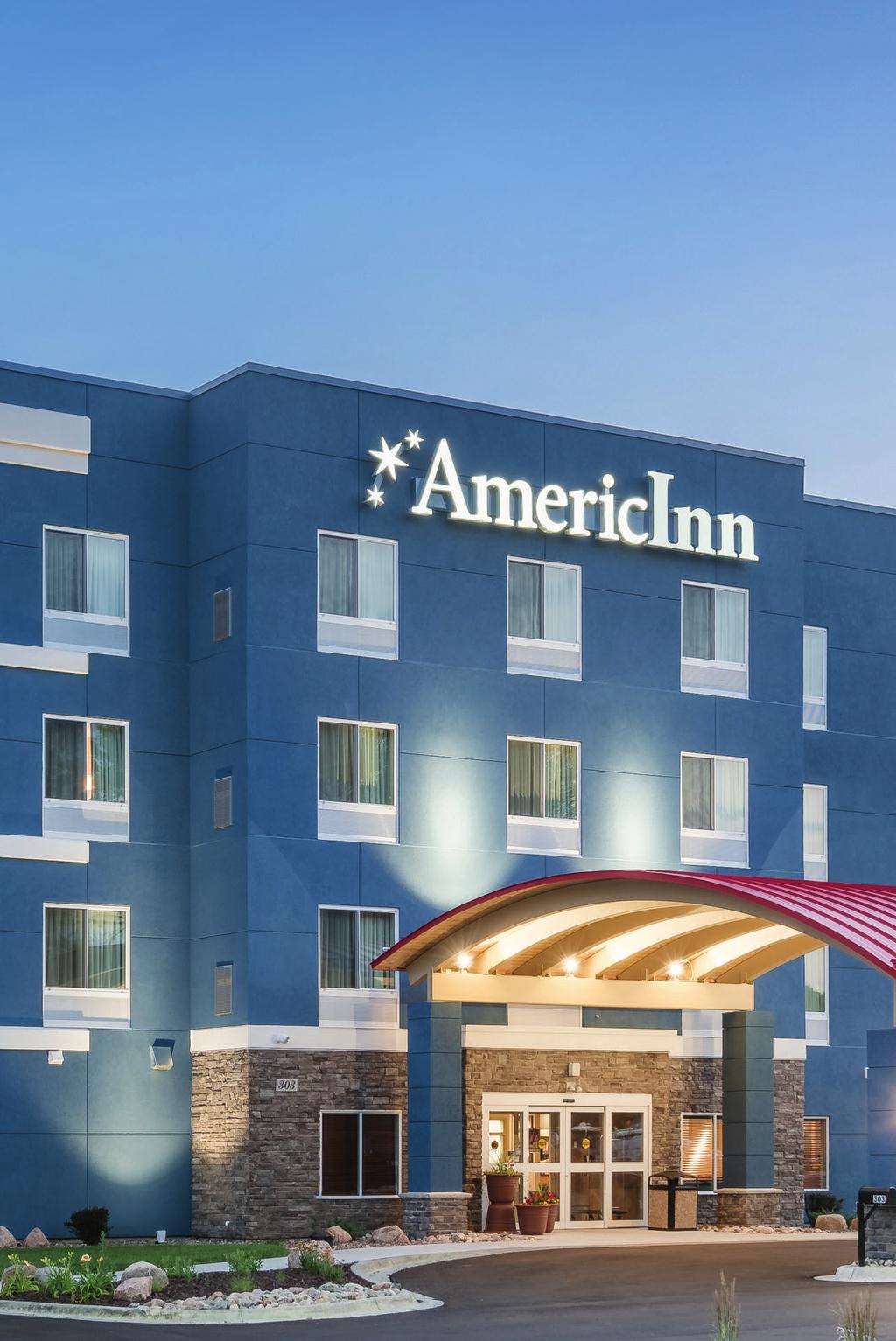 A GROWING OPPORTUNITY FOUNDED IN MINNEAPOLIS-SAINT PAUL IN 1984, AMERICINN IS A SMALL TOWN BRAND, BACKED BY THE SCALE OF WYNDHAM.