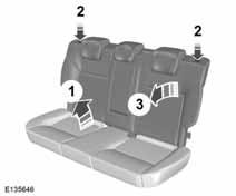 Sjedala Uspravljanje naslona sjedala UPOZORENJE Kada uspravljate naslone sjedala, provjerite da li su pojasi vidljivi putniku i zaglavljeni iza sjedala.