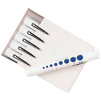 AMPC-6250 Set consists of 7 color coded gauges, each measuring 3 incision sizes, 1.0mm to 3.