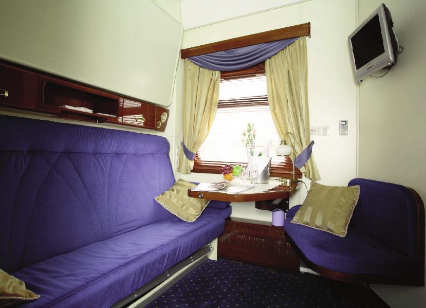 Cabins onboard - Gold Class Gold Class cabins are extremely well-proportioned and have been cleverly designed to maximise the available space as cabins convert from a sitting area by day