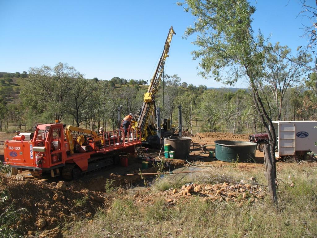 Figure 1: Drill site at Koala for