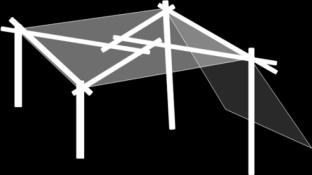frame for its roof.