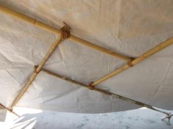 Aid agencies Beneficiaries The RSK costs 1 the cost of a relief tent. 10 It uses 33% less bamboo than any traditional frame.