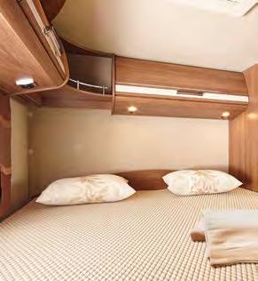 Bedroom Depending on requirements, c-tourer models are available with transverse rear
