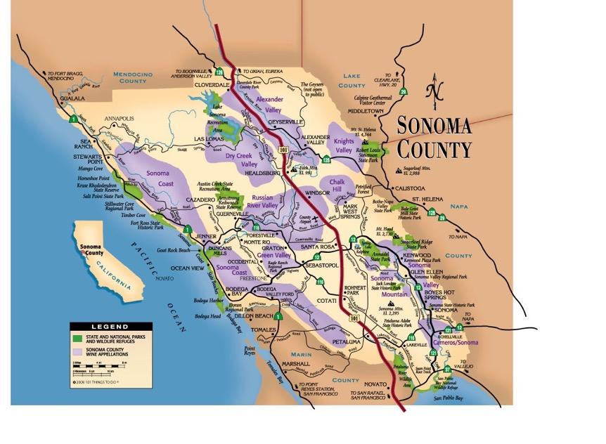 Sonoma County Wine Appellations, arks