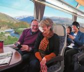 of the Southern Alps. Experience the thrill of travelling by steam train as you meander through beautiful rural countryside on a vintage train hauled by one of the lovingly restored steam locomotives.