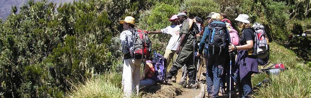 Trails of Two Mountains - 10 days/ 9 nights This adventure is for the avid hiker who wants to diversify their trail experience with a multi-day cultural walk through the foothills of Kilimanjaro