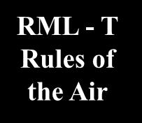 Rules of the Air ICAO annex 2 RML - D Particular operational