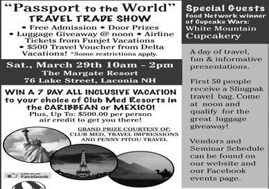 BUSINESS WINNISQUAM ECHO March 13, 2014 Passport To The World Travel Show comig to Lacoia!