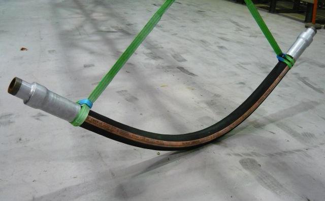 (touch down effect) The hose is subjected to abrasion