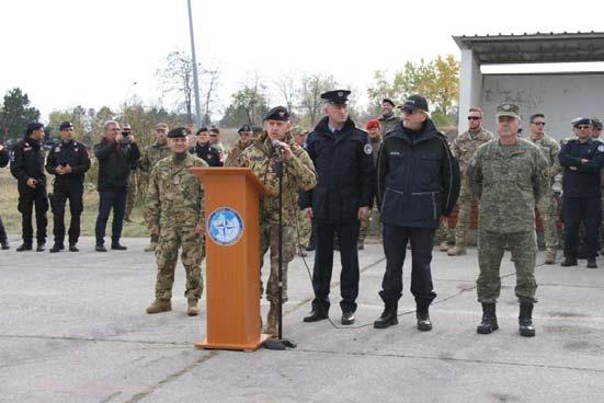 Young Europeans at Civil protection Regiment at Vrellë Camp in Sllatinë was completed field exercise Silver Sabre 2017-2, which was conducted under leadership and commanding of the KFOR in