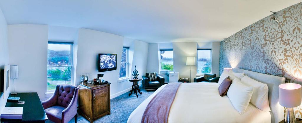 Choose the Grand Suite, one of three junior suites, or one of 14