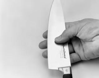 This creates a unique edge geometry that gives the edge extraordinary bite and sharpness and ensures it will stay sharp much longer than conventionally sharpened knives.