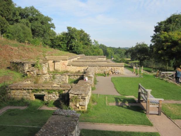 Science and Nature Group visit to Cotswold Water Park and Chedworth Roman Villa View of north range of buildings.