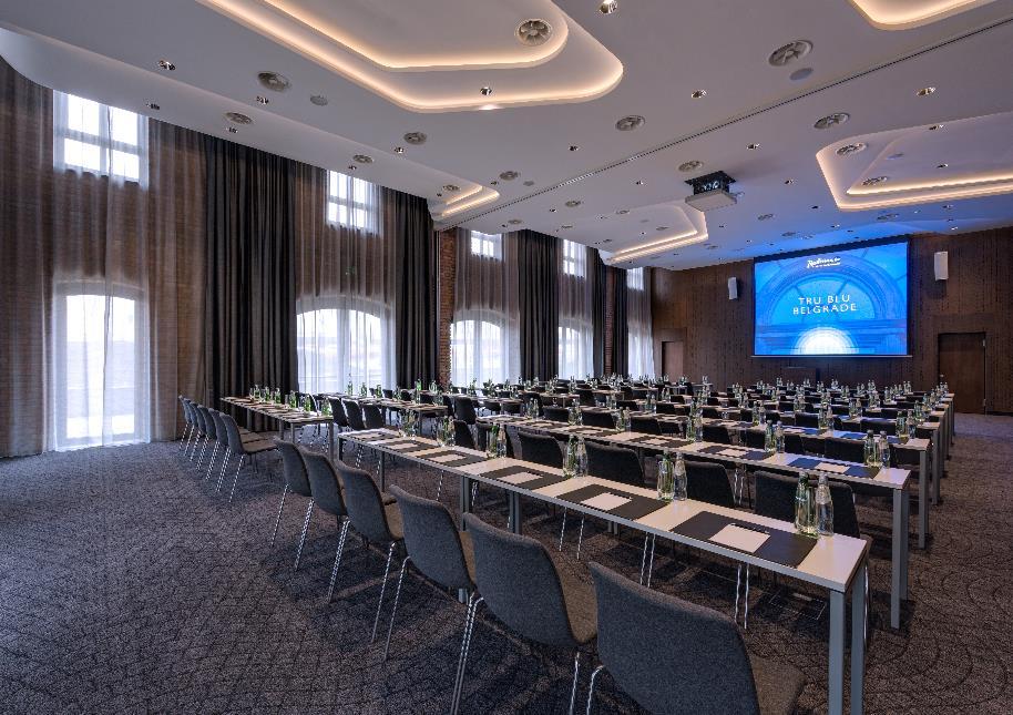 OUR MEETING FACILITIES Six meeting rooms for any kind of celebration Over 500 square metres with natural daylight and Wireless Internet Up to 230 people in theatre style Up to 150 people in banquet