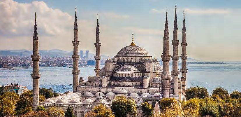 Constantinople became the centre for Christian and Greek culture as reflected through its wealth of great Byzantine architectural monuments such as the Hagia Sophia, the