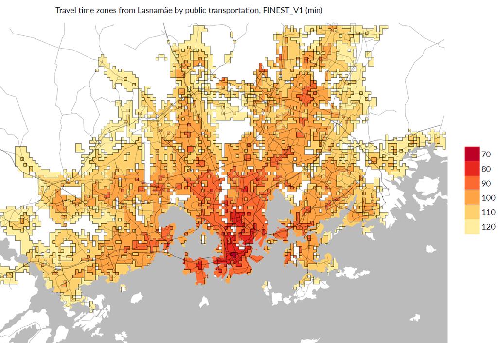 accessibility model deals with: Land use data in 250m x