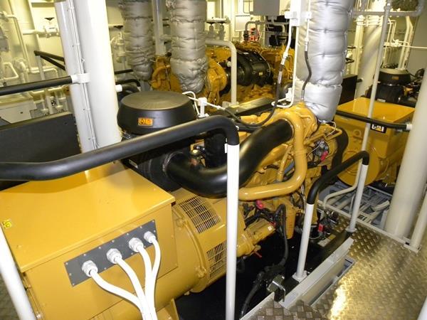 Below main deck Auxiliary equipment: The Noordstroom has two Generator sets made Caterpillar C7.1 units, each with an output of 187.