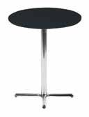 Table Clear Glass/Chrome 28 Round x 42 H