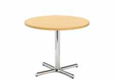 Ave Cafe Table Maple/Chrome 30 30 Round x 29 H Maple/Chrome 36 36 Round x 29 H Maple/Chrome 42