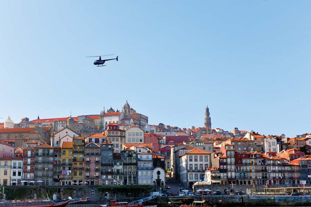 SKY EXPERIENCE The best and most experienced helicopter sightseeing service in Porto and Douro, Helitours offers customers the opportunity to the North of Portugal in a whole and exhilarating new way