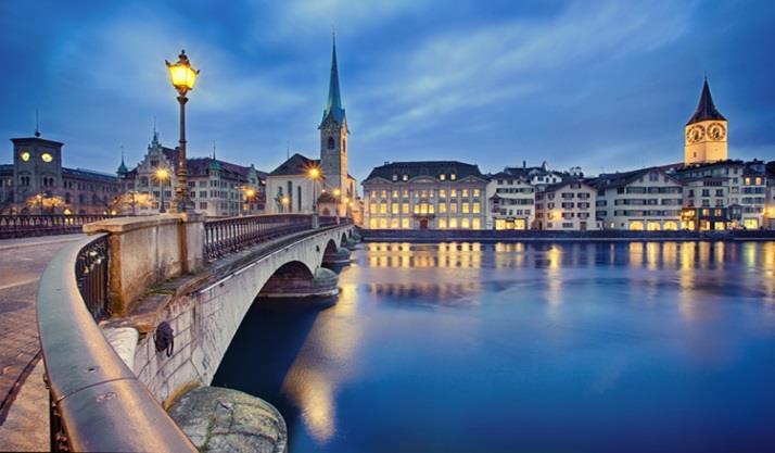 ZURICH - PRESENTATION As a metropolis of experiences by the water, with a magnificent view of the snowcapped Alps on the horizon, Zürich