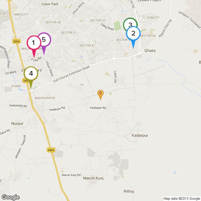 Restaurants Near Baani Group City Center, Gurgaon Top 5